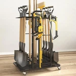 Garden Tool Organizer 3 Tier Heavy Duty Lockable Wheels Garage Storage Led Yard. Fixed Price $89.99.