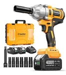 Taskstar Cordless Impact Wrench 1/2 Inch 1200N M(886FT-LBS) Brushless Gun. Fixed Price $59.00.