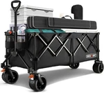 Overmont 45 Collapsible Foldable Extended Wagon Cart - 300L Heavy Duty 440LBS.... Fixed Price $251.65.