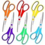 Scissors, Hnncugty 8" All Purpose Bulk Set Of 6-PACK, Sharp. Fixed Price $19.99.
