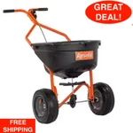 17,500 Sq. Ft. Coverage Push Broadcast Spreader Perfect For Spreading Repellent. Fixed Price $256.99.