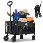 Sailary Collapsible 352LBS Capacity, Foldable Large Wagons Carts, Black. Fixed Price $60.99.