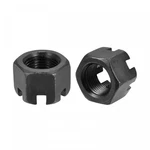 Uxcell Hexagon Slotted Nut, Grade 4.8 Carbon Steel M18X1.5MM, Black. Fixed Price $22.99.