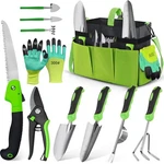 Gardening Tools Set Of 11, Heavy Duty Stainless Steel Hand With .... Fixed Price $34.47.