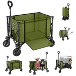 Raynesys Collapsible Wagon Cart With Wheels 220LBS Foldable 120L Shoppi.... Fixed Price $87.81.