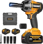 1000N.M Cordless Impact Wrench 1/2 INCH,20V 740FT-LBS High Torque Gun Wit. Fixed Price $151.27.