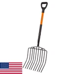 Vnimti Pitch Fork Gardening, 10 Tines Wide With Fiberglass Handle. Fixed Price $53.99.