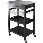 Winsome Wood 20322 Julia Utility Cart Black. Fixed Price $177.56.