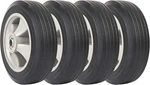 Ar-pro (4- Pack 8X2" Solid Tire (5/8"BEARING), Silver, Black. Fixed Price $67.25.