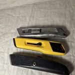 Stanley Hyde Utility Knife Lot Steel Blade 3PC Item #1505. Fixed Price $14.50.