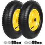 Ar-pro 2-PACK 4.80/4.00-8" Tire And 16" Pneumatic Wheels Garden Carts. Fixed Price $75.89.