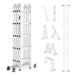 Vevor Multi-purpose Folding Ladder 7-IN-1 5 Step 19FT Reach Height Metal. Fixed Price $163.99.