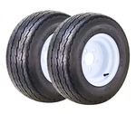 Wanda Trailer Tire Assembly 20.5X8-10 10-PLY White Rim Lugs On 4.5". Fixed Price $198.99.