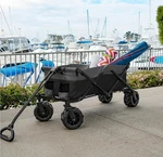 New! Folding Wagon All Terrain Utility Cart 150LB Heavy Duty, Black/gray. Fixed Price $149.99.