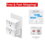 Certified Smart Wi-fi Plugs Voice-controlled, Pack Of 2 For Modern Living. Fixed Price $35.97.
