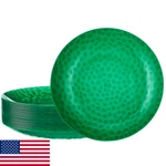Plasticpro 30-PACK Hammered Green 10" Heavyweight Disposable Plates. Fixed Price $30.49.