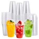 Plastic Cups 16OZ 200 Pack Clear Dome Lids Disposable Smoothie Focusline Cold. Fixed Price $59.99.
