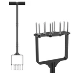 Qsxou Manual Lawn Aerator Tool With 11 Steel Spikes, Easy Step-on Black-a. Fixed Price $47.99.