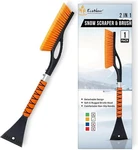 Econour 27" Aluminum Snow Brush With Ice Scrapers For Car Windshield And Window. Fixed Price $12.25.