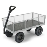 Gorilla 1000 Pound Capacity Heavy Duty Steel Mesh Utility Wagon Cart, Gray. Fixed Price $179.99.