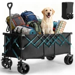 Olixis Collapsible Wagon Cart 440LBS Foldable 49IN Black Model Jctc-bk. Fixed Price $154.99.