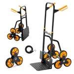 Vevor Stair Climbing Cart 440 Lbs Folding Trolley 6 Wheels & 2 Ropes. Fixed Price $114.99.