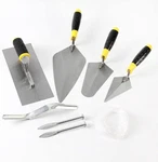 8-PIECE Masonry Hand Tool Set Includes Finishing Trowel, Gauging 43X21X9.5CM. Fixed Price $68.51.