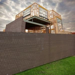 5' Tall Privacy Fence Garden Patio Pool Windscreen Mesh Shade Cover Brown. Fixed Price $74.99.