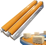 2 Pack Polyurethane Coated With Bracket - Conveyor Rollers For Smooth Mat. Fixed Price $59.99.