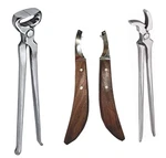 Equinez Tool Hoof Nipper 12" With Curved Jaw Clincher & Farrier Kniv.... Fixed Price $161.27.