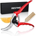 8.6" Professional Pruning Shears, Premium Titanium SKS5 Steel Blade, Forged Alum. Fixed Price $32.23.