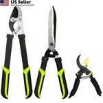 Yrtsh Loppers Hedge Clippers & Pruners Combo Set 3-PIECE Shears, Green. Fixed Price $60.61.