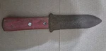 Vintage Serrated Garden Trowel Digger Knife Red Wooden Handle Digging Tool. Fixed Price $14.00.