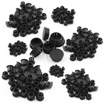 Suiwotin 8 Sizes Plastic Hole Plugs - 350PCS, Black. Fixed Price $14.05.