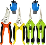 Pruning Shears, 5 Pack With Gardening Gloves, Clippers Handheld,. Fixed Price $13.34.