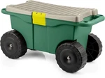 Rolling Garden Cart With Seat - Plastic Storage Dark Green/black/grey. Fixed Price $81.60.