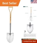 Shovels For Digging, 43 Round Spade Heavy Duty With Wooden Handle .... Fixed Price $104.10.