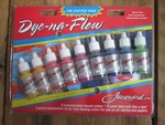 New Jacquard Dye-na-flow Exciter Pack 9 Concentrated Colors Fabric Paper Paint. Fixed Price $9.99.