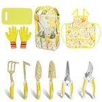 Yellow Tools Set For Women, Ihansee 10-PIECE Gardening Kit. Fixed Price $46.87.