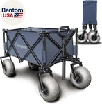 Beach Wagon With Big Wheels For Sand - All Terrain Steel Frame Utility Cart. Fixed Price $286.28.