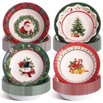 100 Pcs Christmas Paper Bowls Bulk 12 Oz Merry Disposable Red.... Fixed Price $45.41.