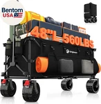 48" Folding Beach Wagon Cart Foldable, 560LBS Weight Capacity 300L Heavy Duty. Fixed Price $154.28.