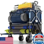 Overmont 400L Foldable Double Decker Wagon - Large Capacity Collapsible. Fixed Price $175.98.