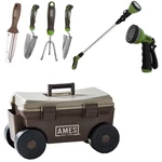 Ames 7 Pcs Planting Watering Rolling Cart Tool Set For Outdoor Gardening. Fixed Price $145.57.