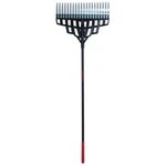Garden Lawn Rake 20-TINE Multi-purpose Heavy-duty Steel Tines Fiberglass Handle. Fixed Price $82.57.
