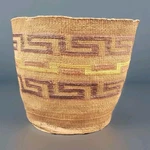 19C Tlingit Spruceroot & Bear Grass Berry Basket 9.5" X 7.75". Fixed Price $240.00.