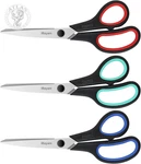 Ibayam 3-PACK 8" Heavy Duty Scissors With Ultra Sharp Blades And Comfort Grip. Fixed Price $14.84.