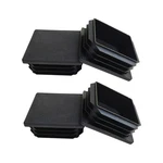 4 Pack 2'' Inch End Cap Square Black Plastic Plug,tubing Post .... Fixed Price $9.33.