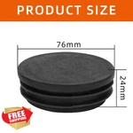 Mewudecor 3" Round Black Plastic End Cap, Pipe Tubing, 4 Pcs. Fixed Price $22.99.