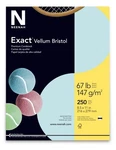 Neenah Exact Vellum Bristol Cardstock, 8.5" 11", 67 LB/147 Gsm, Blue, 250 Shee. Fixed Price $25.70.